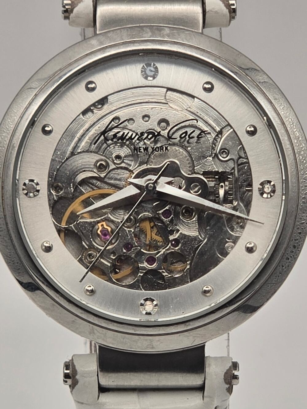 Kenneth Cole Skeleton Automatic Watch KC2555 Exhibition Case Back